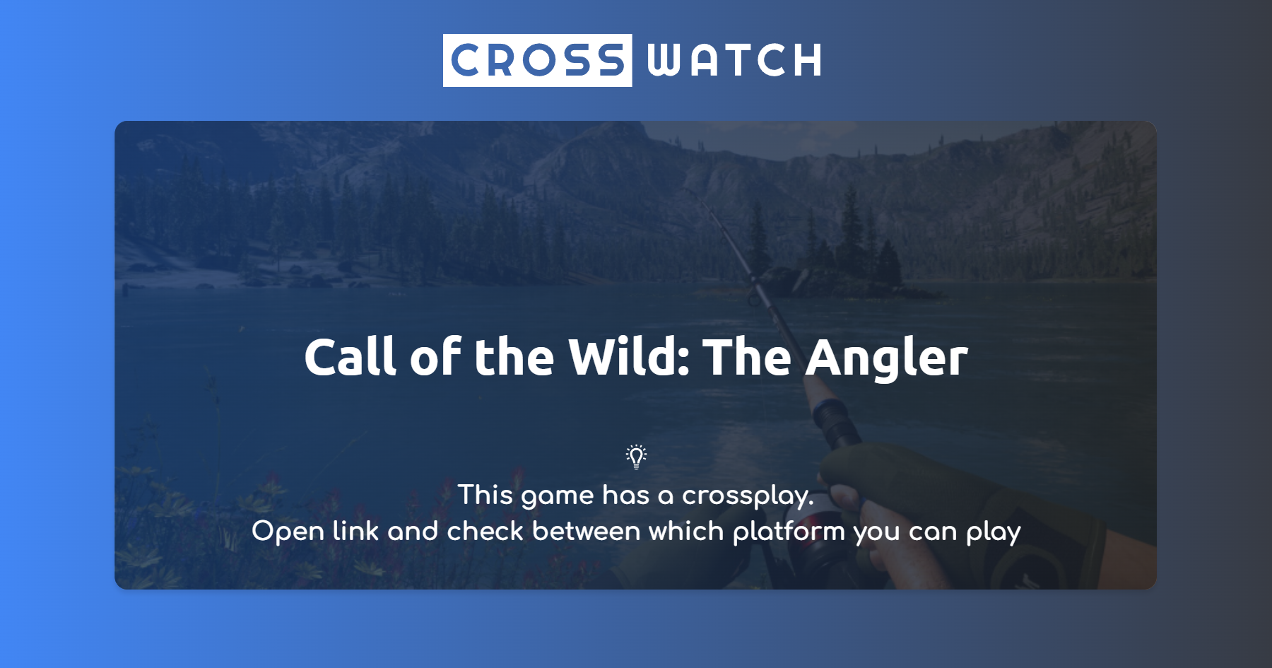 Call of the Wild The Angler Crossplay info